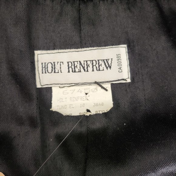 Holt Renfrew Leather Trench Coat - Picture 3 of 3